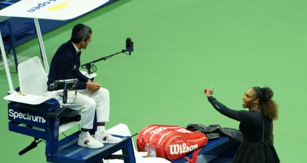 US Open: Serena Williams à l’amende, le règlement appliqué au pied de la lettre