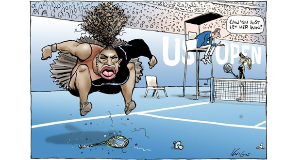 Un journal australien republie une caricature controversée de Serena Williams