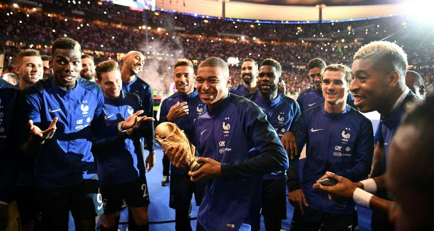 Classement Fifa: la France et la Belgique se partagent la tête
