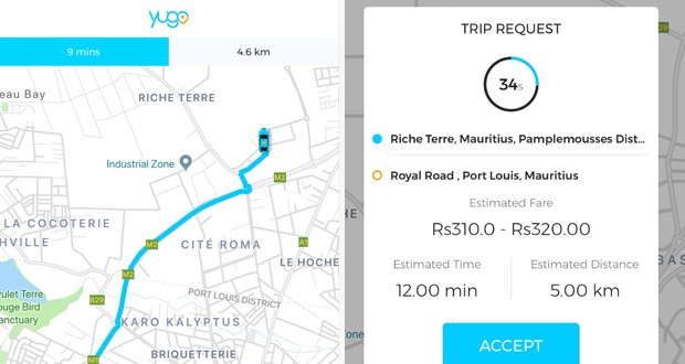 Transport: l'application Yugo pour commander un taxi