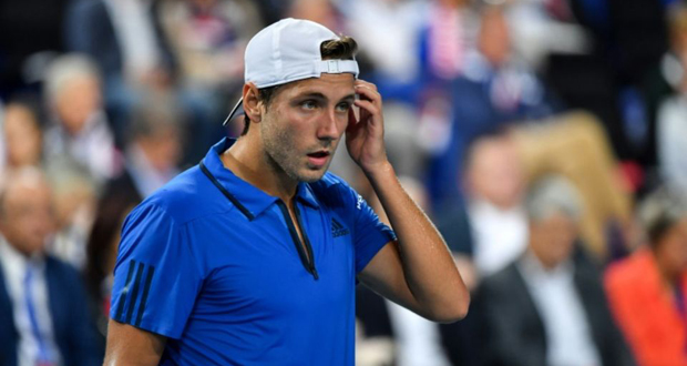 Tennis: Lucas Pouille, toujours blessé, déclare forfait à Tokyo