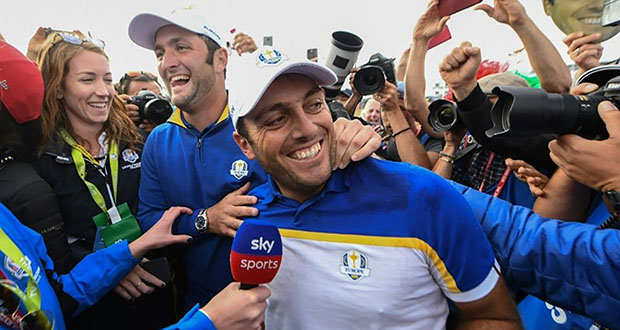 Ryder Cup: l’Italie acclame Francesco Molinari, alias «Mr Ryder»