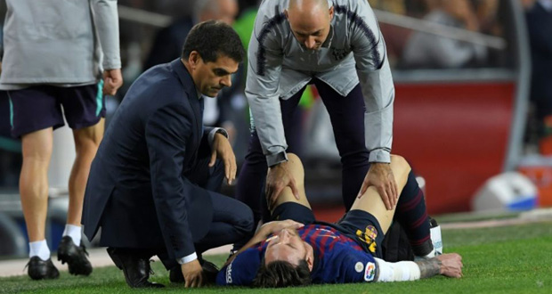 FC Barcelone: Messi blessé à un bras à l’approche du clasico