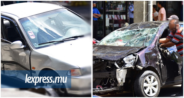 Accident à Port-Louis: collision entre deux voitures, un conducteur à l’hôpital