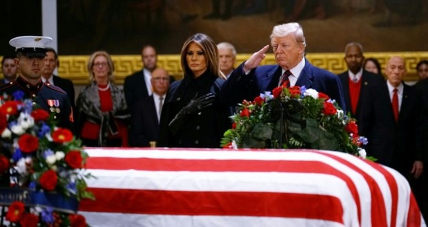 Trump se joint au concert d’hommages à George H.W. Bush