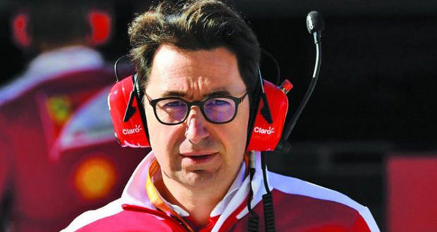 F1: Binotto nouveau patron de Ferrari, en remplacement de Arrivabene