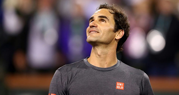 Tennis: Federer expéditif et qualifié pour les quarts à Indian Wells