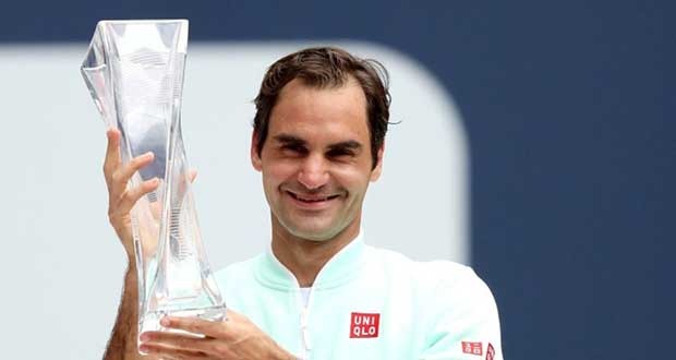 Classement ATP: Federer, vainqueur à Miami, récupère la 4e place