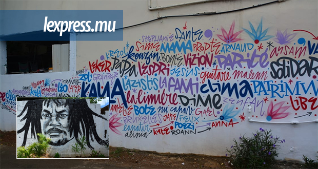 Triolet: Kaya omniprésent sur les murs de la résidence Mère Teresa