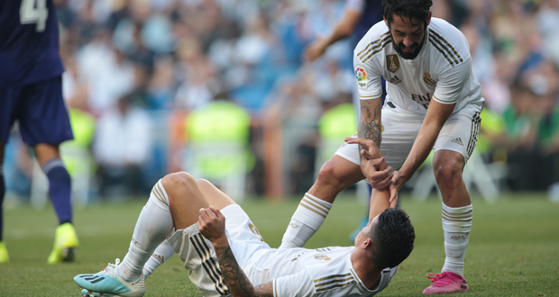 La Liga: la blessure de James Rodriguez confirmée par le Real Madrid