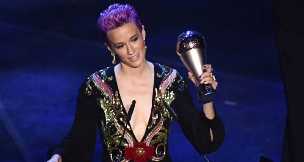 Prix FIFA The Best: l’Américaine Megan Rapinoe élue meilleure joueuse de l’année
