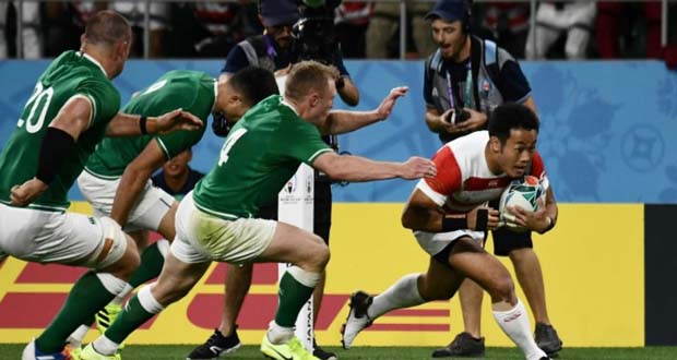 Mondial de rugby: le Japon terrasse l’Irlande et chamboule tout