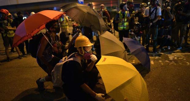 Les Hongkongais dans les rues pour le cinquième anniversaire des «Parapluies»