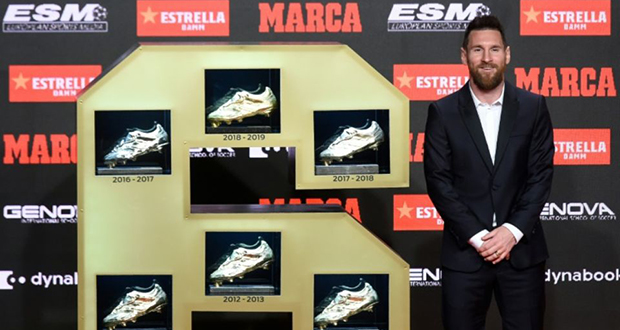 Messi entre un peu plus dans la légende avec son sixième Soulier d’or