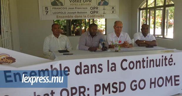 Elections: «PMSD go home», dit l’Organisation du peuple de Rodrigues