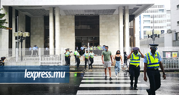 Sawmynaden en cour: dispositif policier réduit mais bien présent ce mardi dans la capitale