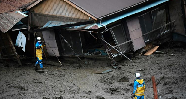Coulée de boue au Japon: 24 personnes encore introuvables