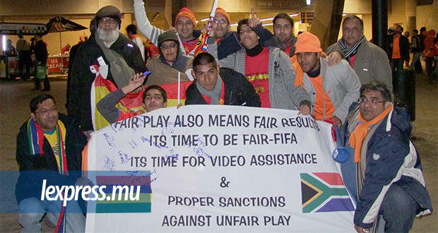 CDM 2010: ces Mauriciens qui manifestaient pour la vidéo dans le foot