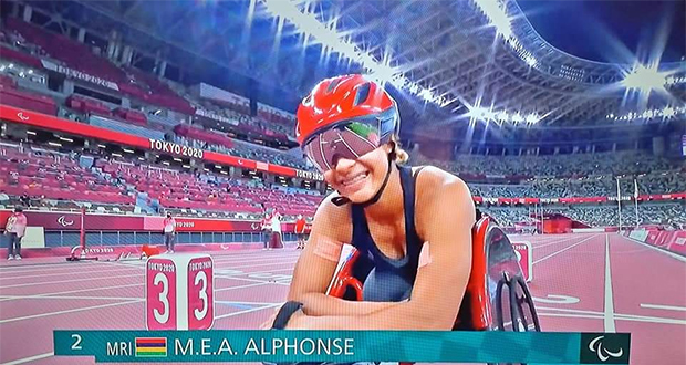 Jeux paralympiques | Finale du 100m T54: Cinquième place et record d’Afrique pour Noémi Alphonse