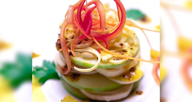 Cuisine express: vindaye de palmiste et pomme verte