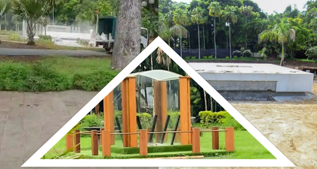 Jardin de Pamplemousses: deuxième «samadhi» en construction pour SAJ
