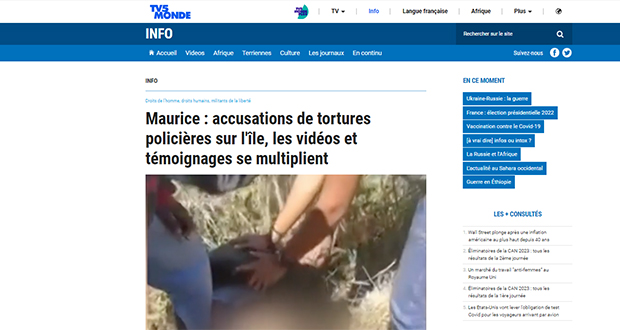 Reportage sur TV5 Monde: encore de la mauvaise pub pour Maurice