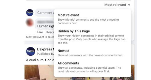 Commentaires indisponibles sur Facebook : Pas de lien avec la «data capture»