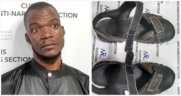 Drogue: l’Ougandais transportait de l’héroïne dans ses sandalettes
