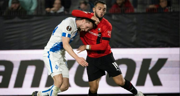 C3: Rennes franchit difficilement l'obstacle du Dynamo Kiev