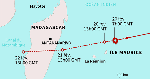 Le cyclone Freddy avance rapidement vers Madagascar