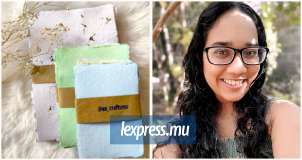 Clin d’oeil l Recyclage de papier: Alina Domun fait carton plein