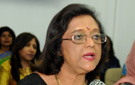 Propos de Sheila Bappoo, ministre de la Sécurité Sociale au Centre Lois Lagesse, le jeudi 28 juin