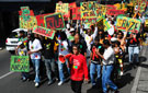 Kolektif Revey Twa : marche contre le sida