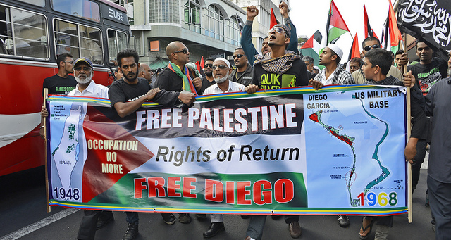 Port-Louis: manif de solidarité envers les Palestiniens