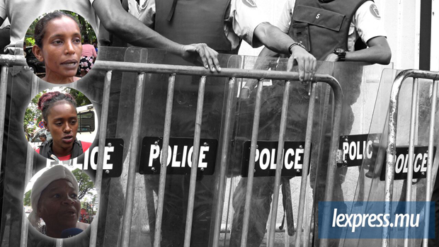Terre-Rouge: vive altercation entre la police et des sinistrés