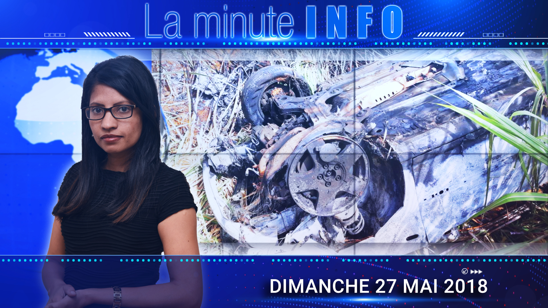 LaMinuteInfo: une voiture prend feu après une course-poursuite 