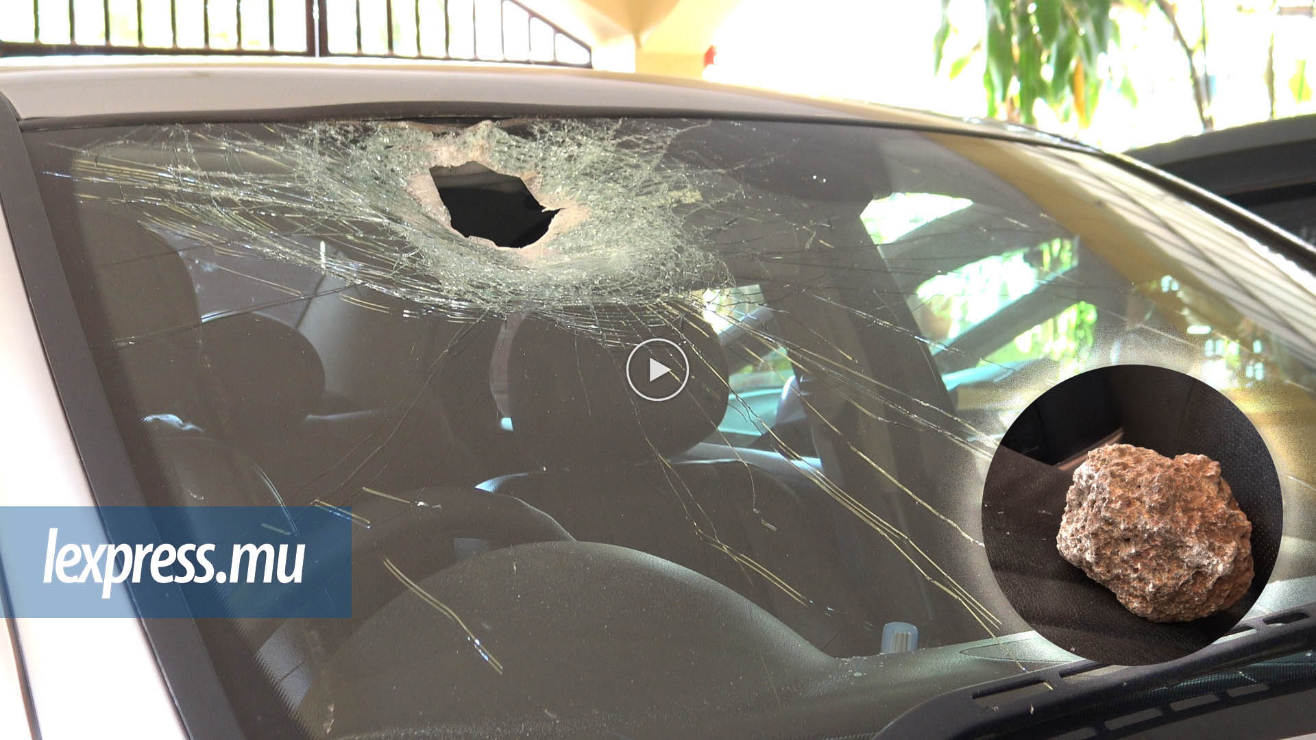 Bois-Marchand: son pare-brise vole en éclats, une pierre le rate de peu…