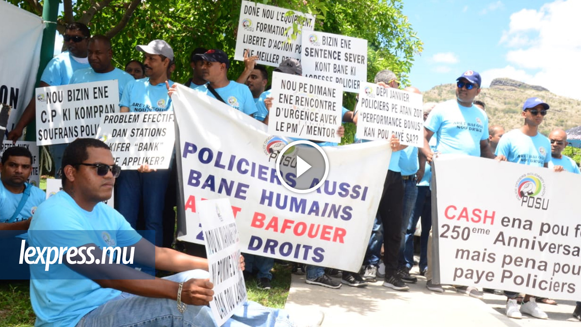 Marche des policiers: «Nou pa per pou met commissaire Nobin dan so plas!»