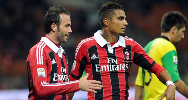 Serie A : L'AC Milan sans Pazzini et Boateng à Vérone