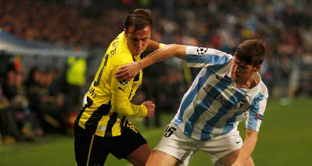 Ligue des champions :  Malaga et le Borussia Dortmund font match nul 0-0