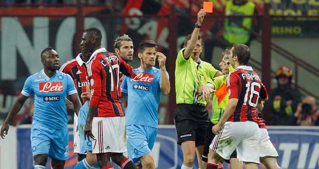 Serie A : Mathieu Flamini marque et prend un carton rouge