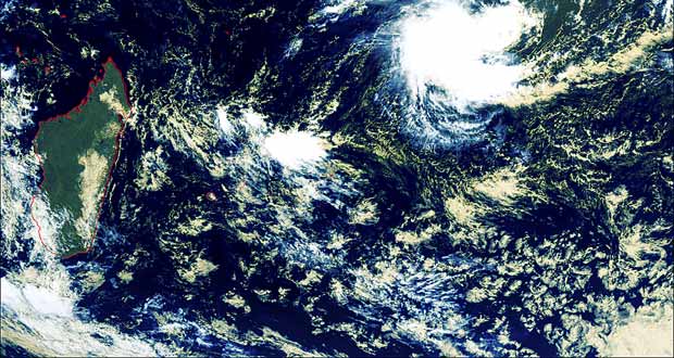 Une perturbation tropicale au Nord-Est de Maurice 