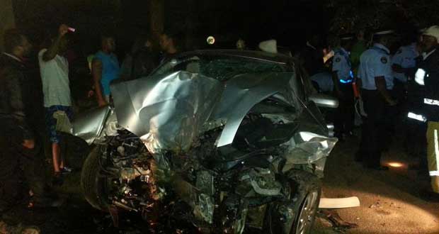 Trois blessés dans un violent accident à Ville-Noire