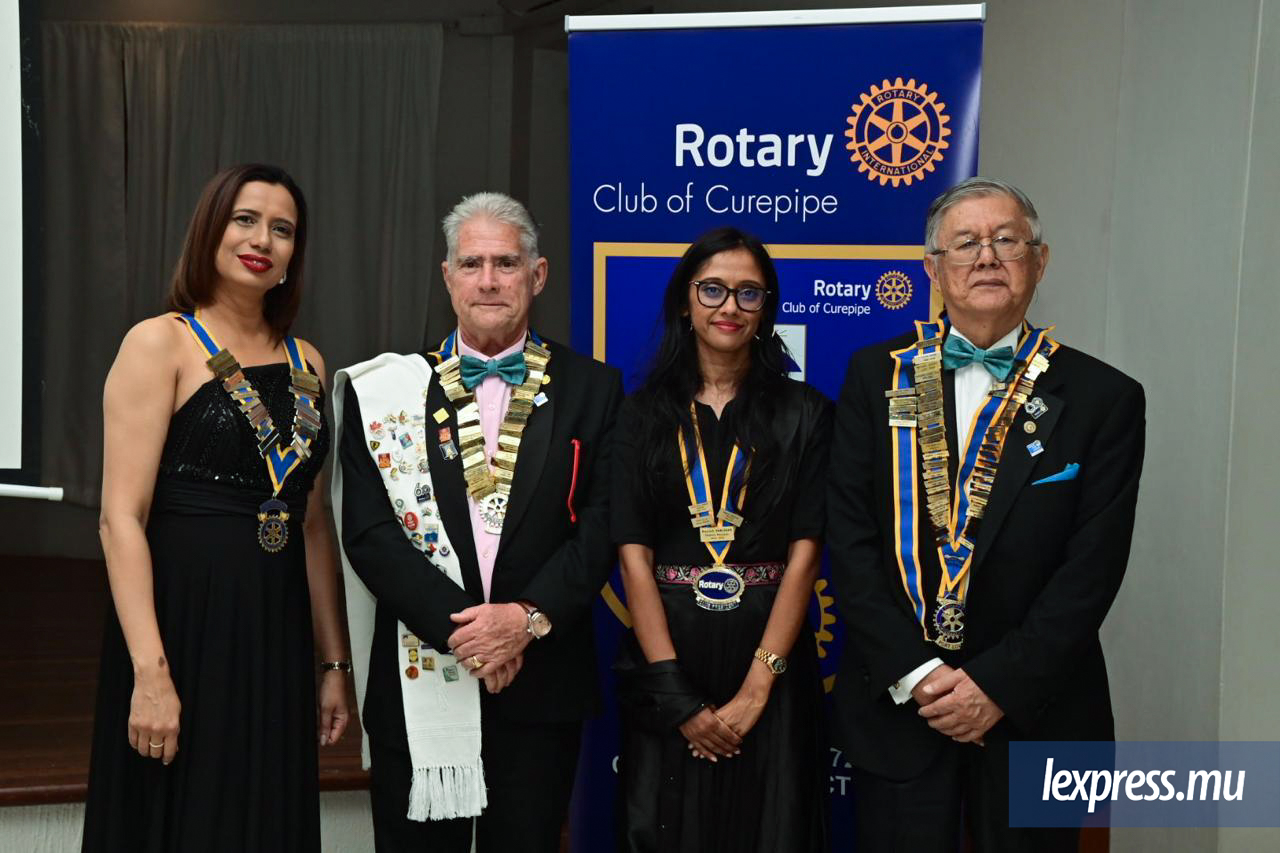 ■ Virginie Constant (President-Phœnix), Jean Yves de Fleuriot (President-Curepipe), Nafeesa Kinoo (PresidentBagatelle) et Philip Ah Chuen (President-Port-Louis).