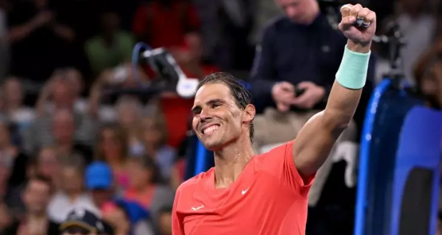 Tennis: retour gagnant et encourageant pour Nadal
