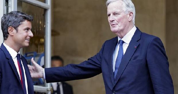 Michel Barnier nommé Premier ministre, prend ses fonctions à Matignon