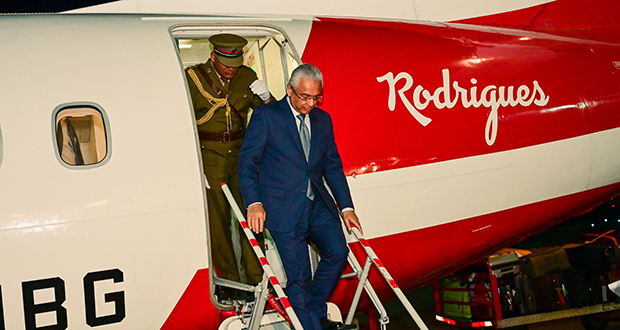 Le PM à Rodrigues depuis hier